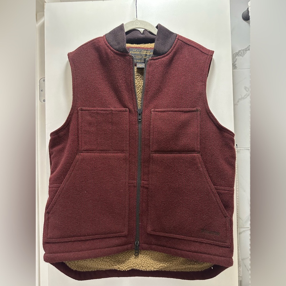 Filson Men's Lined Mackinaw Wool Vest